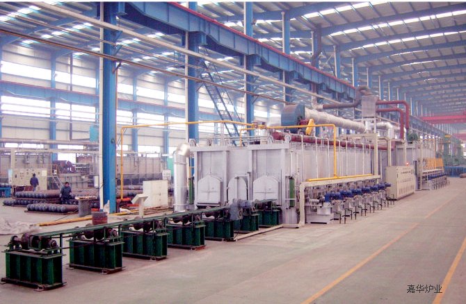 Large Seamless Steel Bottle Heat Treatment Line